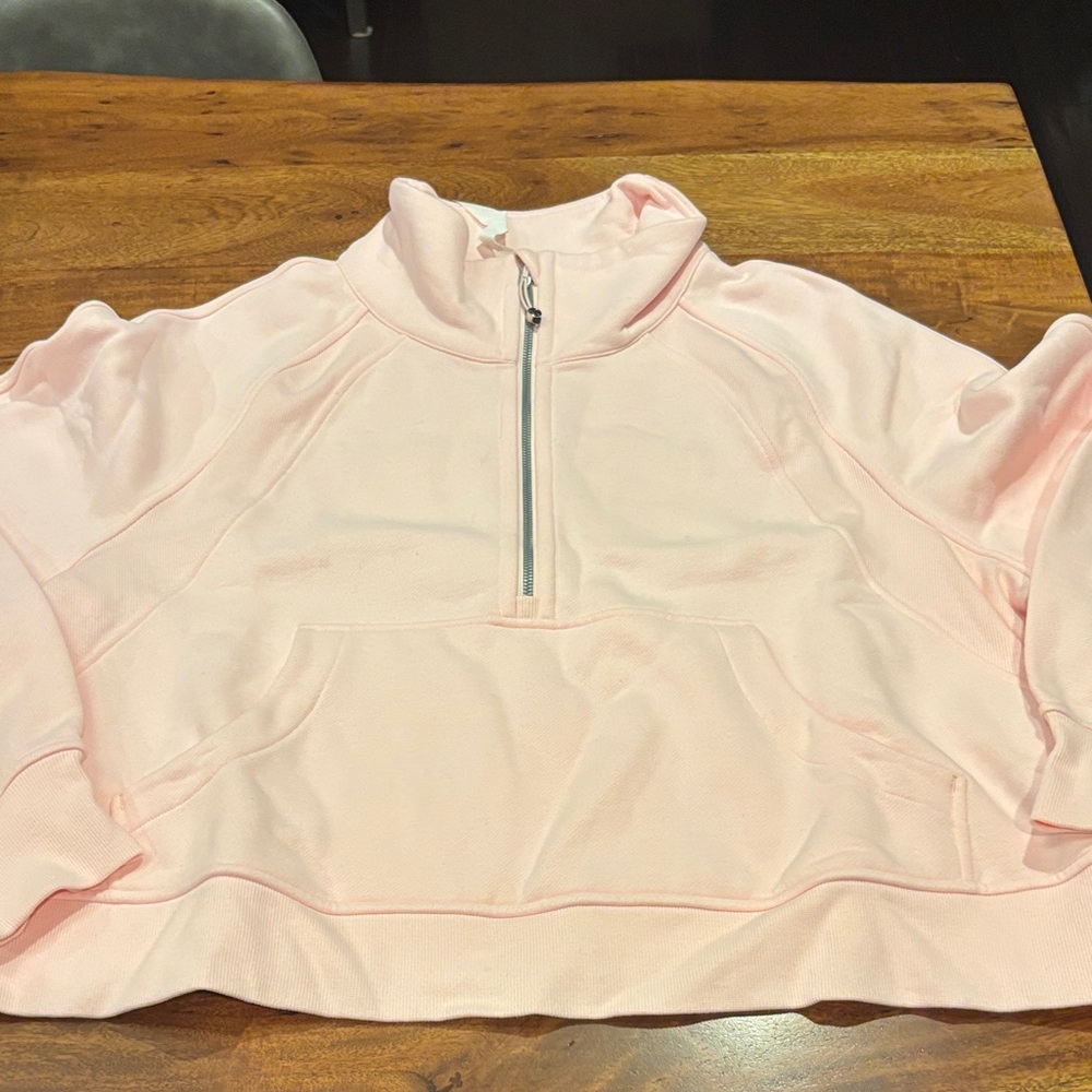 Lululemon Pink Half-Zip Pullover size XL  new without tags